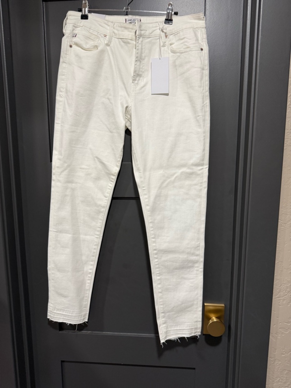 Dear John White Straight Jeans